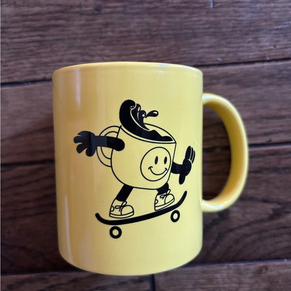 Droppin’ In Coffee Yellow Mug - Picture 2 of 3